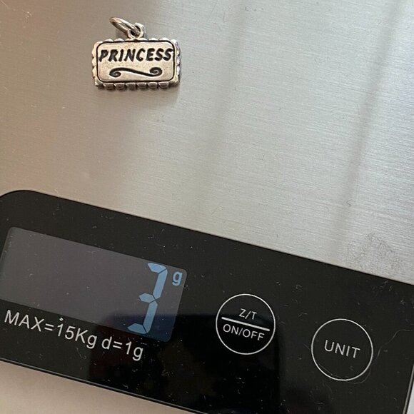 Sterling Silver Princess charm for charm bracelet - Picture 3 of 5